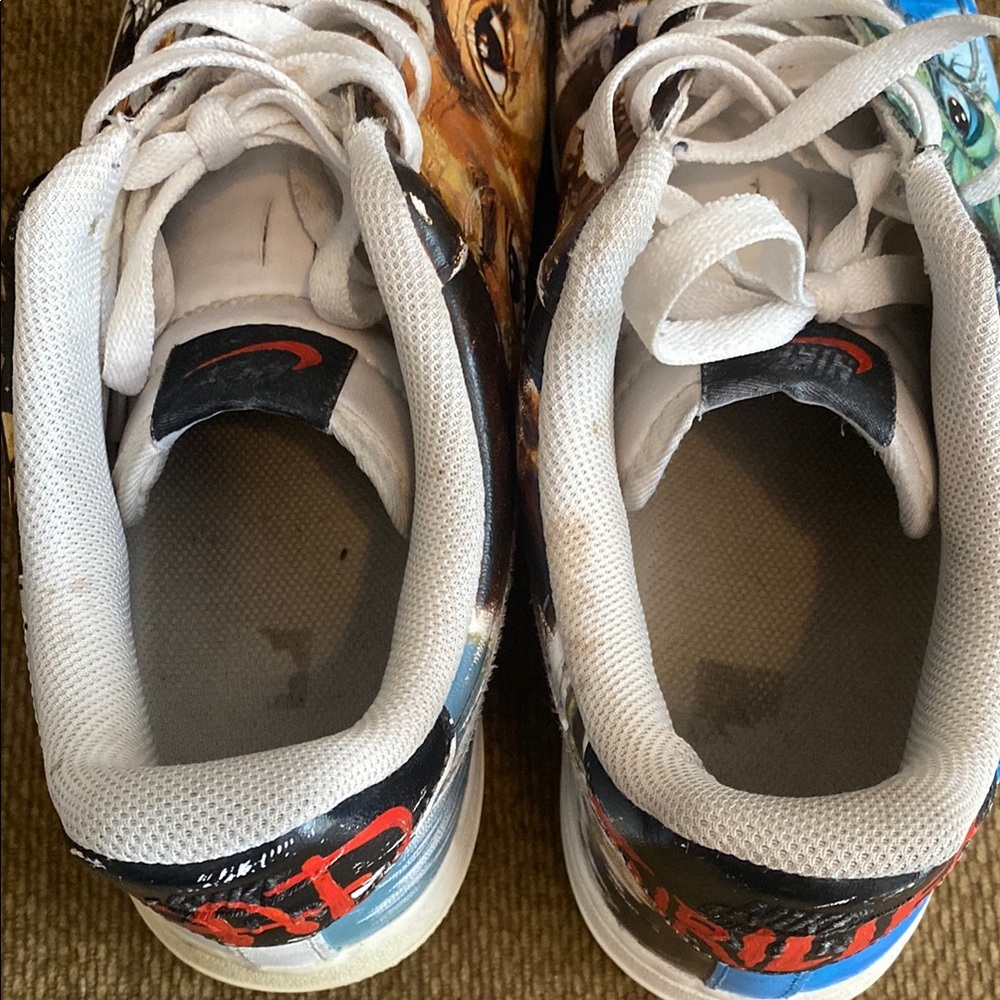 Nike Air Force One Michael Jackson Thriller Bad. Custom Hand Painted. Men’s 10.5 - Picture 10 of 13